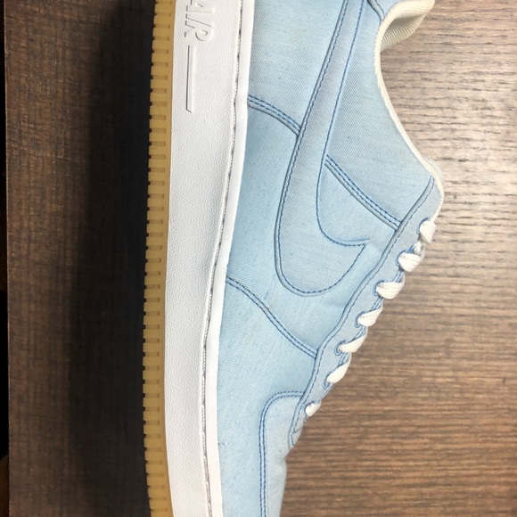 Baby Blue Air Force Ones worn once - Picture 7 of 7